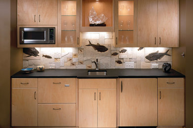 Example of a trendy family room design in Miami