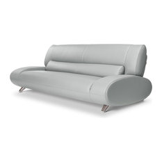 Funky Sofas Houzz Zuri Furniture Aspen Microfiber Leather Sofa Light Gray Sofas