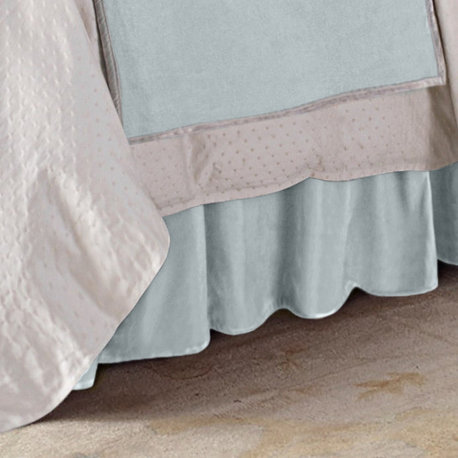 Gatherer Velvet Bed Skirt, Full, 1PC