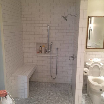Beautiful whole house remodel with zero entry shower for wheel chair access..