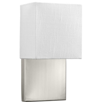 1-Light LED Small Wall Sconce, Brushed Nickel