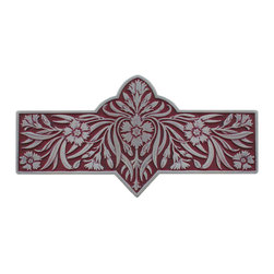 Inviting Home Inc. - Dianthus Pull, Antique-Style Pewter-Cayenne - Cabinet And Drawer Handle Pulls