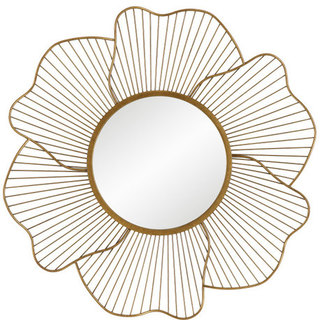 Uttermost Blossom Gold Floral Mirror