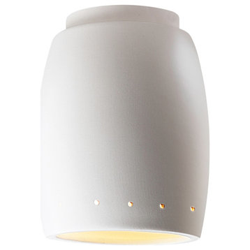 Radiance Outdoor Curved Flush-Mount, Matte White, Dedicated LED