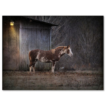 Jai Johnson 'Waiting For Winter Horse' Canvas Art, 32 x 24
