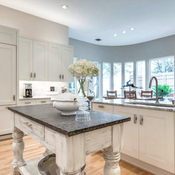 Monochromatic Modern Kitchen - Plano, TX