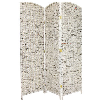 6' Tall Recycled Newspaper Room Divider, 3 Panels