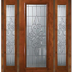 Pre-hung Side lights Door 80 Alder Courtlandt Full Lite Glass - Front Doors