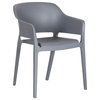 Faro Outdoor Dining Chair Charcoal Gray-M2