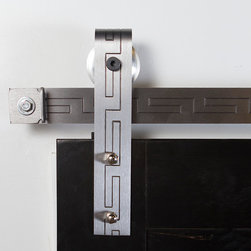 Rustica Hardware - Texture Series Aztec Barn Door Hardware - Barn Door Hardware