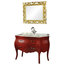 Baroque Bathroom Vanity Unit, Red, 115 cm