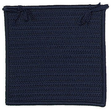 Colonial Mills Chair Pad Simply Home Solid Navy Chair Pad