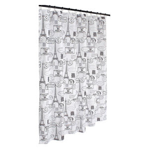Vintage Paris Shower Curtain Contemporary Shower Curtains By