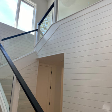 Glass stairway