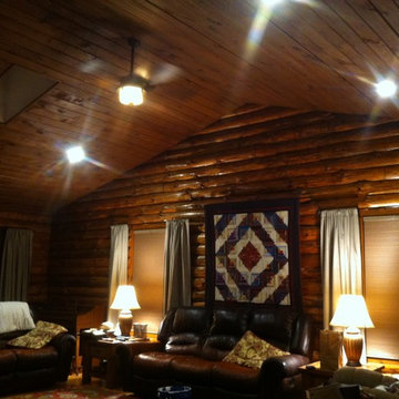 Ceiling Fan Relocation & LED Recessed Lights