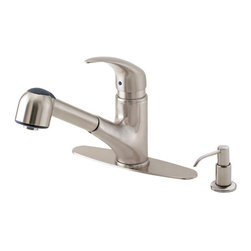Danze Melrose&trade; Single Handle Pull- Out Kitchen Faucet - Kitchen Faucets