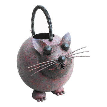 Iron Cat Watering Can