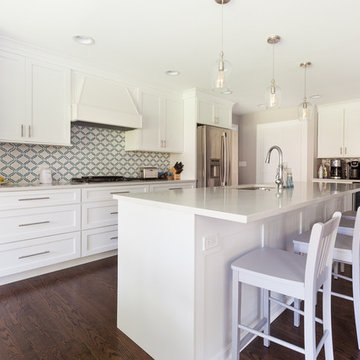 Arctic White Shaker Kitchen Cabinets