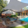 A+ Yescom 16x12 Ft 95% UV Block Rectangle Sun Shade Sail Canopy Patio Pool Net