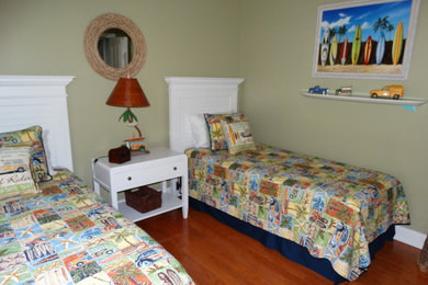 Example of a beach style home design design in Other