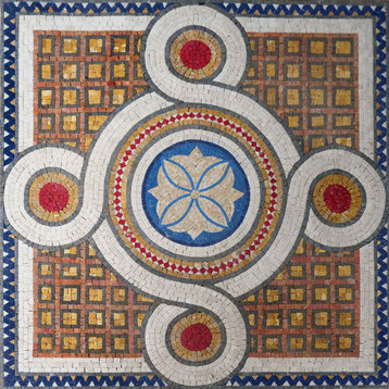 Jacquard Vibrancy Geometric Mosaic Tile Art