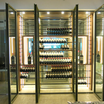 Surfside Wine Wall Transitional