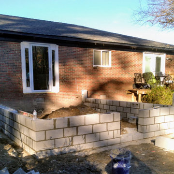 Foundation and Brick Skirt for Home Addition