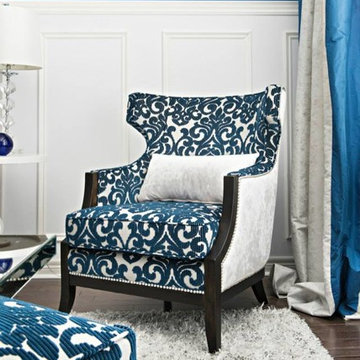 Royal Blue Living Room & Dinning Room Photo-Shoot