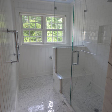 Statuary Marble and Waterworks Bathroom Remodel