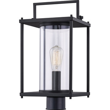 Quoizel GRE9009MBK One Light Outdoor Lantern Garrett Matte Black