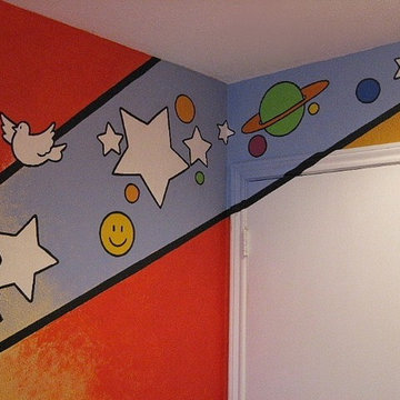 MAXimum Mural (Peter Max inspired mural)
