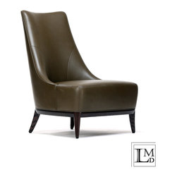 JW Chair - Olive Leather - Armchairs And Accent Chairs