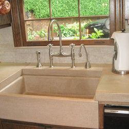 Limestone Countertops and Custom Sinks - Kitchen Sinks