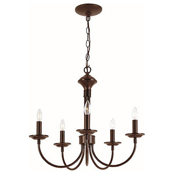 Trans Globe  Lighting, Candle 19" Chandelier, Rubbed Oil Bronze