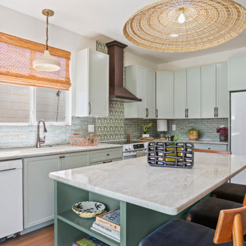 Calming Sage Green Kitchen