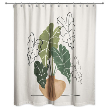 Boho Plant Still Life 71"x74" Shower Curtain