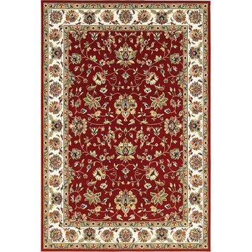 Oriental Weavers Kashan 4929R 7'10"x10'10" Red/Ivory Rug