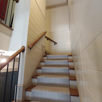 Stairwell Tonge and Groove Paneling