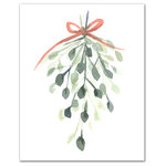 DDCG - Watercolor Mistletoe Canvas Wall Art, Unframed, 24"x30" - Spread holiday cheer this Christmas season by transforming your home into a festive wonderland with spirited designs. This Watercolor Mistletoe Canvas Print Wall Art makes decorating for the holidays and cultivating your Christmas style easy. With durable construction and finished backing, our Christmas wall art creates the best Christmas decorations because each piece is printed individually on professional grade tightly woven canvas and built ready to hang. The result is a very merry home your holiday guests will love.