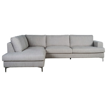 Feather 123" Wide Sectional Sofa
