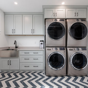 Grey Laundry Room