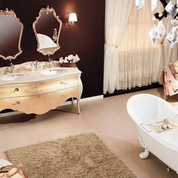 GM Luxury Tristan 69" Master Bathroom Vanity Decorated Cabinet Set Double Sink