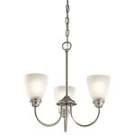 Kichler Lighting - Kichler Lighting 43637NI Jolie - 18" 27W 3 LED Mini Chandelier - Canopy Included: TRUE Shade Included: TRUE Canopy Diameter: 5.00Color Temperature: 3000CRI: 80* Number of Bulbs: 3*Wattage: 100W* BulbType: A19* Bulb Included: No