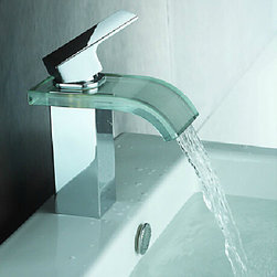 Single Handle Color Changing LED Waterfall Bat---H31086 - Bathroom Faucets And Showerheads