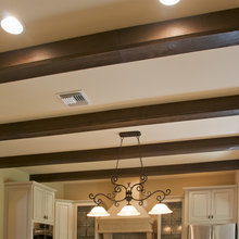 Faux Wood Beam Ceiling Designs Klassisch Flur New York