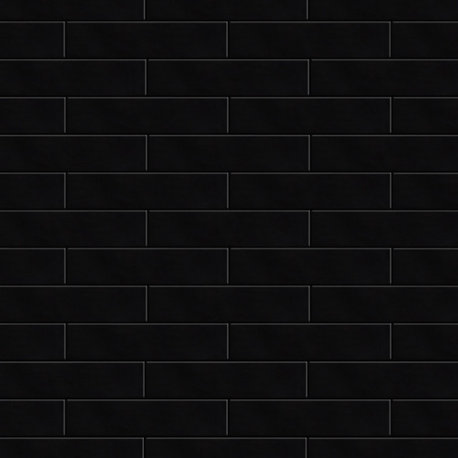 Metro Soho Subway Ceramic Floor and Wall Tile, Glossy Black