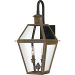 Quoizel - Quoizel RO8411IZ Two Light Outdoor Wall Lantern, Industrial Bronze Finish - From the Charleston Copper and Brass Lantern Collection, the Rue De Royal offers the historic look of gas lighting without the hassle of a propane feed. It is all electric and features a hand-riveted solid copper or brass frame, combining the romantic charm of an antique lantern with the modern convenience of energy efficiency. Bulbs Not Included, Number of Bulbs: 2, Max Wattage: 60.00, Bulb Type: Candelabra, Power Source: Hardwired
