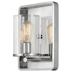 Hinkley - Hinkley 3810PN Eton - One Light Wall Sconce - Polished but not pretentious. Classy but not flambEton One Light Wall  Polished Nickel Clea *UL Approved: YES Energy Star Qualified: n/a ADA Certified: n/a  *Number of Lights: Lamp: 1-*Wattage:100w Medium Base bulb(s) *Bulb Included:No *Bulb Type:Medium Base *Finish Type:Polished Nickel