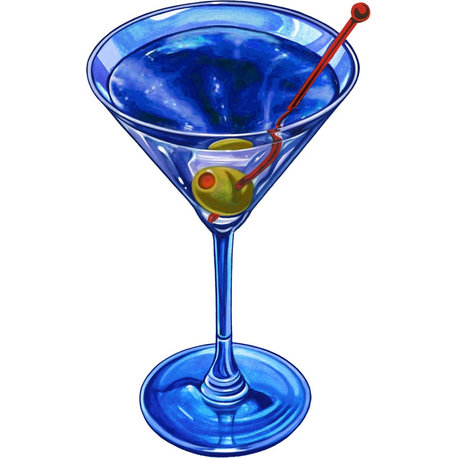 Martini Drink Porcelain Swimming Pool Mosaic