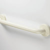 Coated Grab Bar With Safety Grip, ADA - 1 1/4" Dia, Ivory, 24"